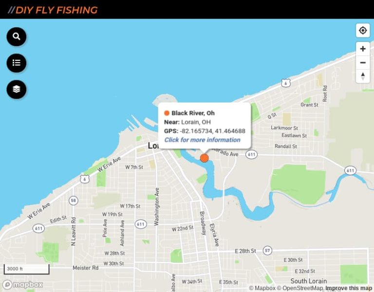 Black River Steelhead Fishing Map · DIY Fly Fishing
